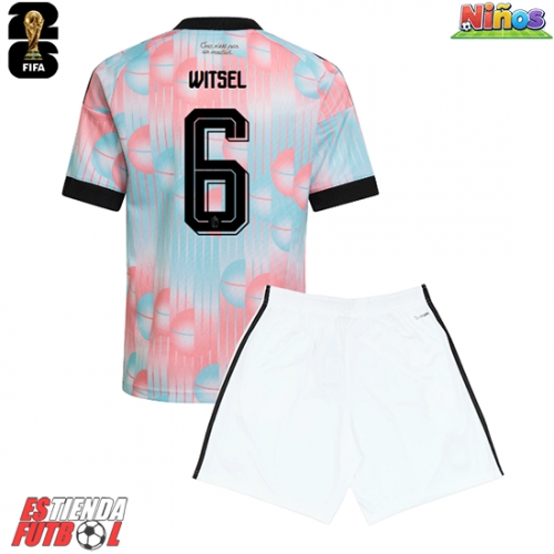 Bélgica Axel Witsel #6 Segunda Equipación Niños Mundial 2026 Manga Corta (+ Pantalones cortos)